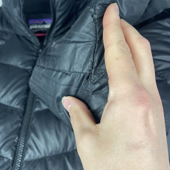 Patagonia Downtown Loft Parka Down Women XL Mid Length Jacket 51884 Black (Read) - Picture 16 of 16